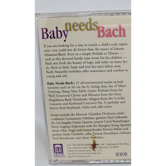 Baby Needs Bach Classical Music For Baby CD No Scratches Clean - Picture 3 of 8